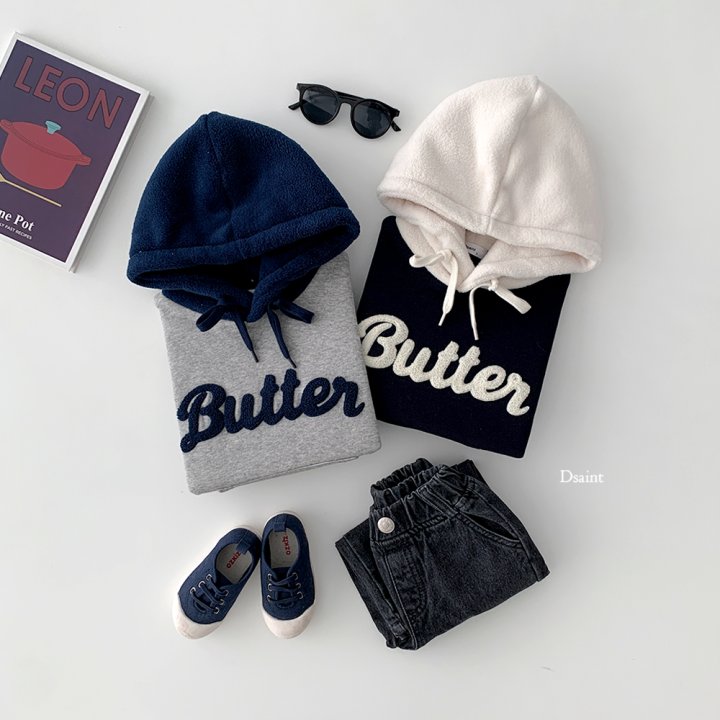 Dsaint - Korean Children Fashion - #littlefashionista - Butter Boucle Hoodie - 5