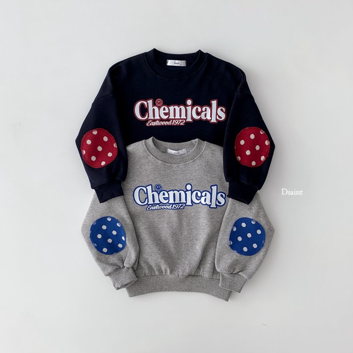 Dsaint - Korean Children Fashion - #littlefashionista - Chem Round Patch Sweatshirt - 3
