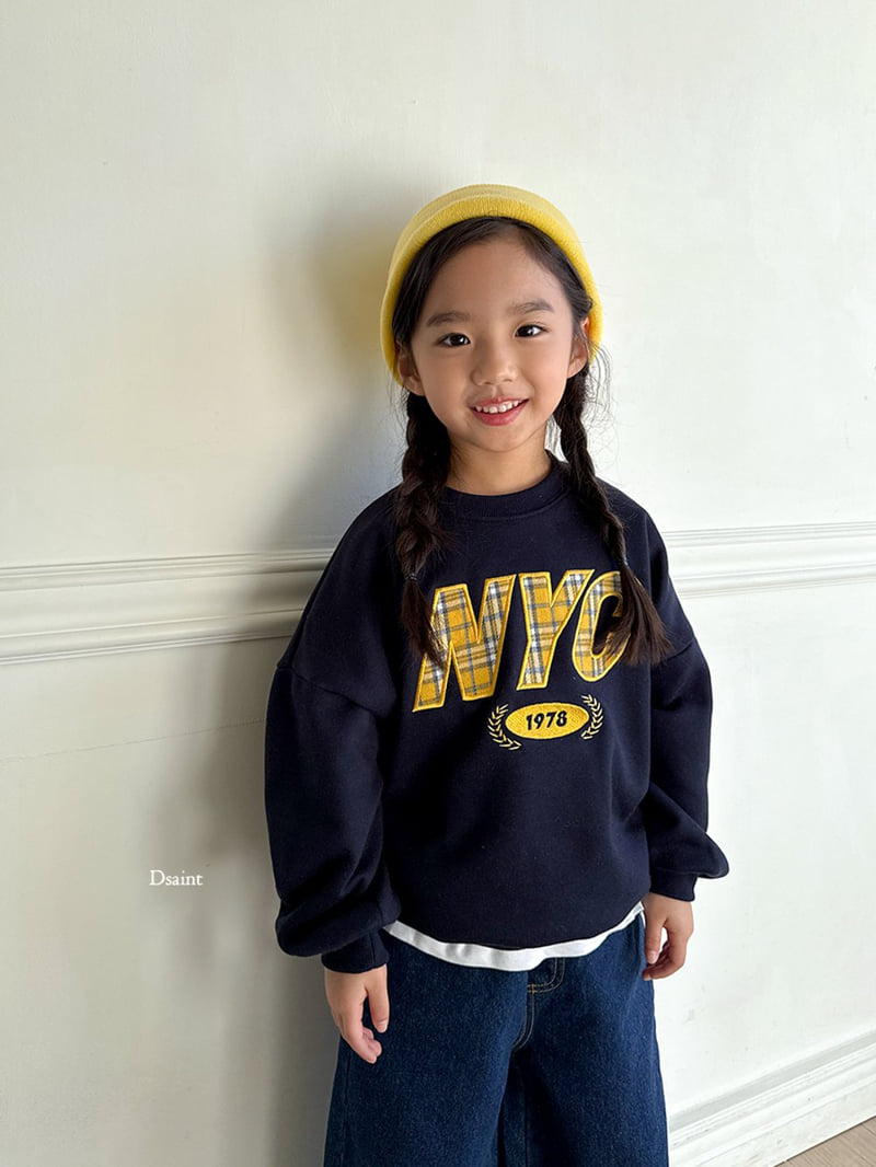 Dsaint - Korean Children Fashion - #magicofchildhood - NYC Check Fleece Sweatshirt - 12