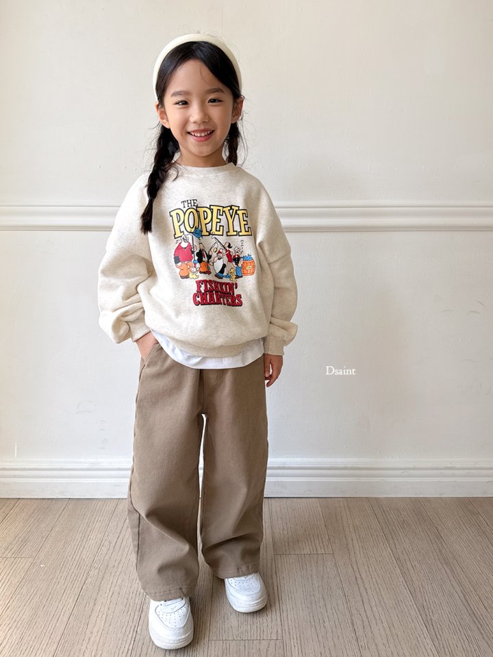 Dsaint - Korean Children Fashion - #magicofchildhood - Fishkin Popeye Fleece Sweatshirt - 9