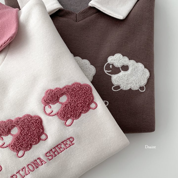 Dsaint - Korean Children Fashion - #magicofchildhood - Collar Sheep Boucle Fleece Sweatshirt - 5