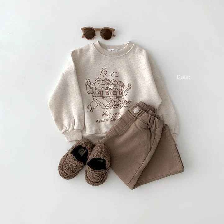 Dsaint - Korean Children Fashion - #magicofchildhood - ABC Friends Fleece Sweatshirt - 8