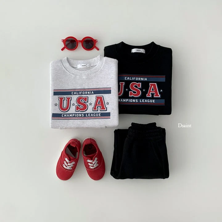 Dsaint - Korean Children Fashion - #magicofchildhood - USA Kangaroo Fleece Sweatshirt - 7