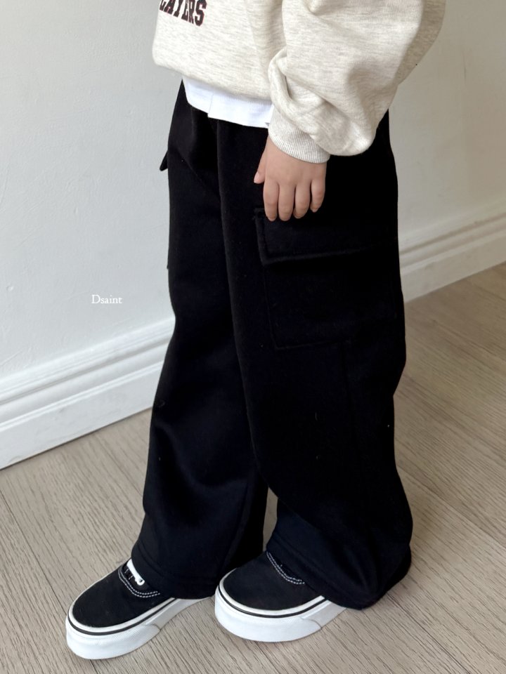 Dsaint - Korean Children Fashion - #magicofchildhood - Daimaru Cargo Fleece Wide Pants - 11