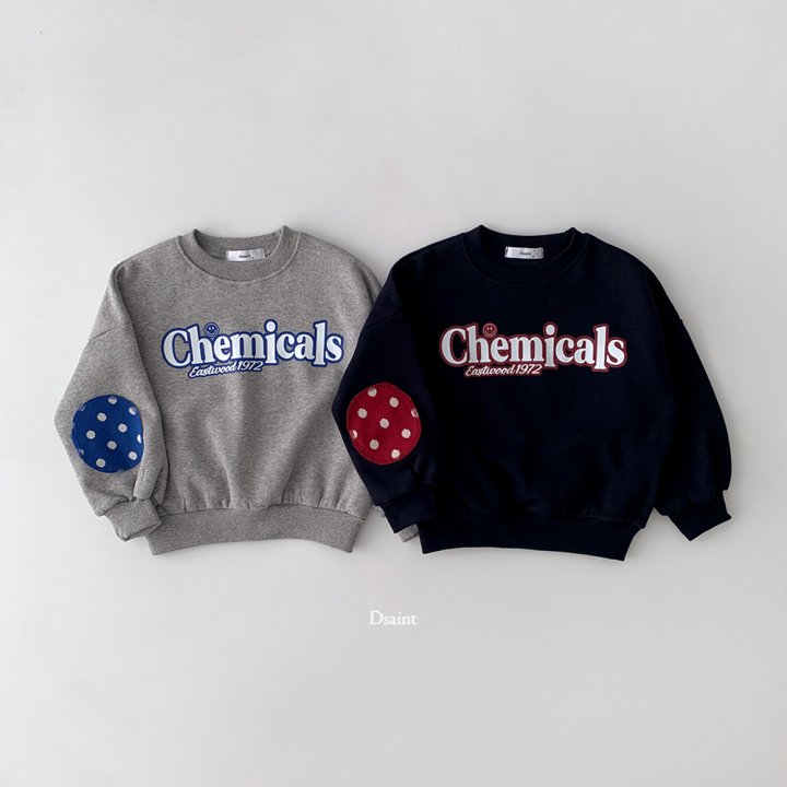 Dsaint - Korean Children Fashion - #littlefashionista - Chem Round Patch Sweatshirt - 4