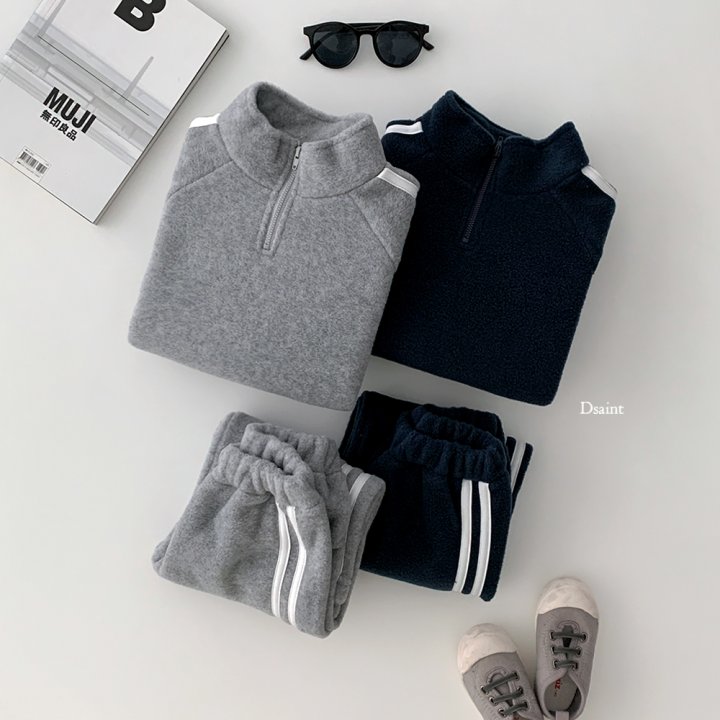 Dsaint - Korean Children Fashion - #magicofchildhood - Double Line Turtleneck Reversible Set - 6