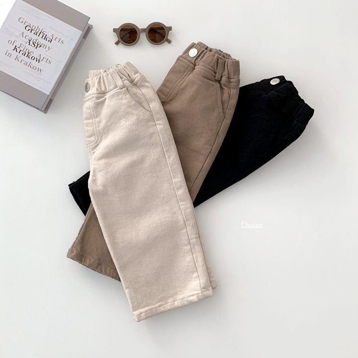 Dsaint - Korean Children Fashion - #minifashionista - Berry Stretch Fleece Wide Pants - 7
