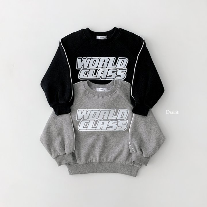 Dsaint - Korean Children Fashion - #minifashionista - World Class Piping Fleece Sweatshirt - 2