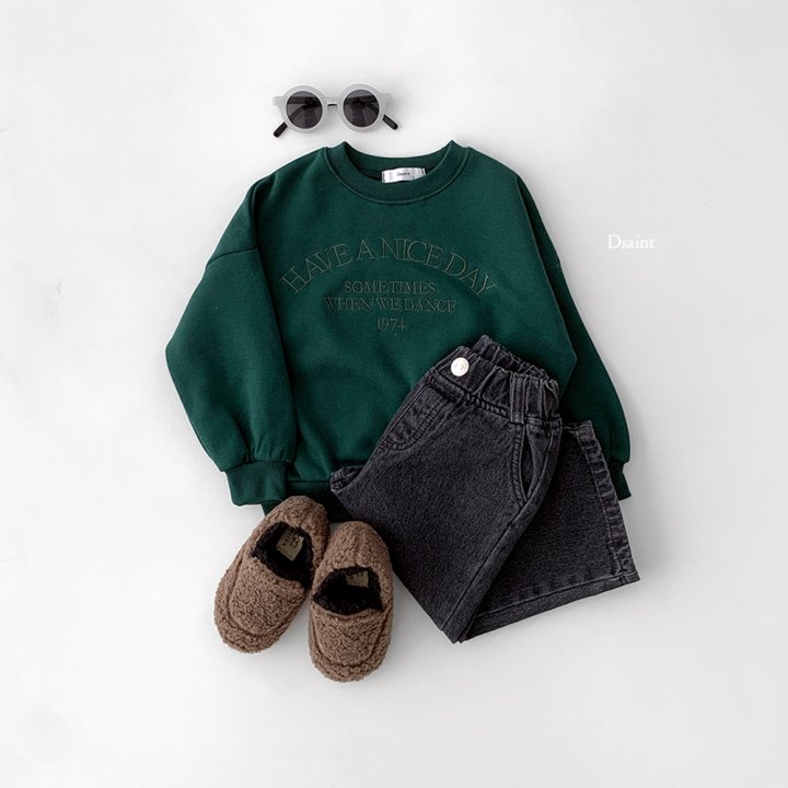 Dsaint - Korean Children Fashion - #minifashionista - Have Nice Day Fleece Sweatshirt - 7