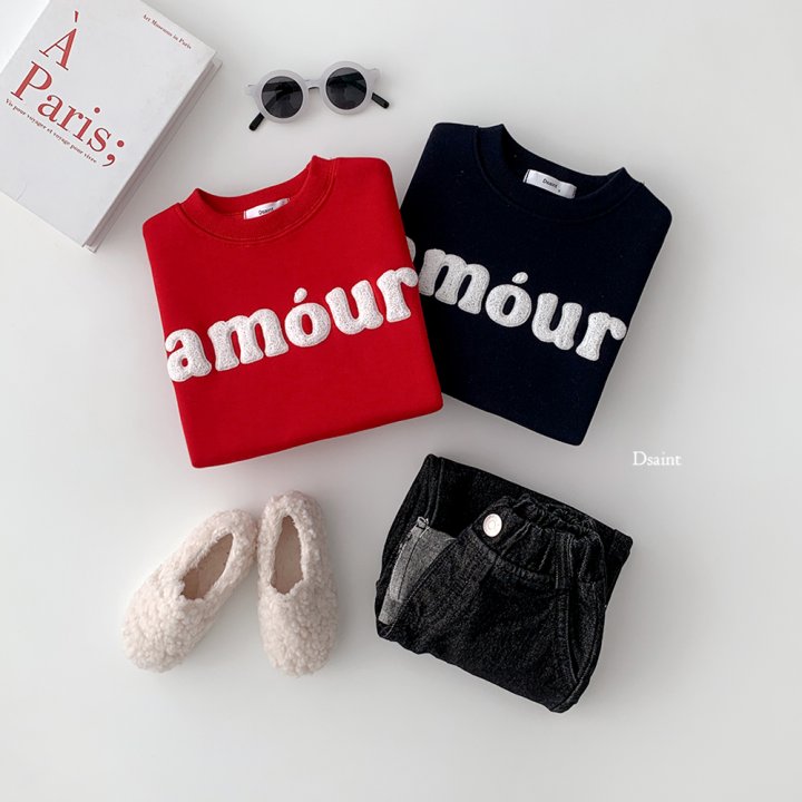 Dsaint - Korean Children Fashion - #minifashionista - Amour Boucle Fleece Sweatshirt - 5