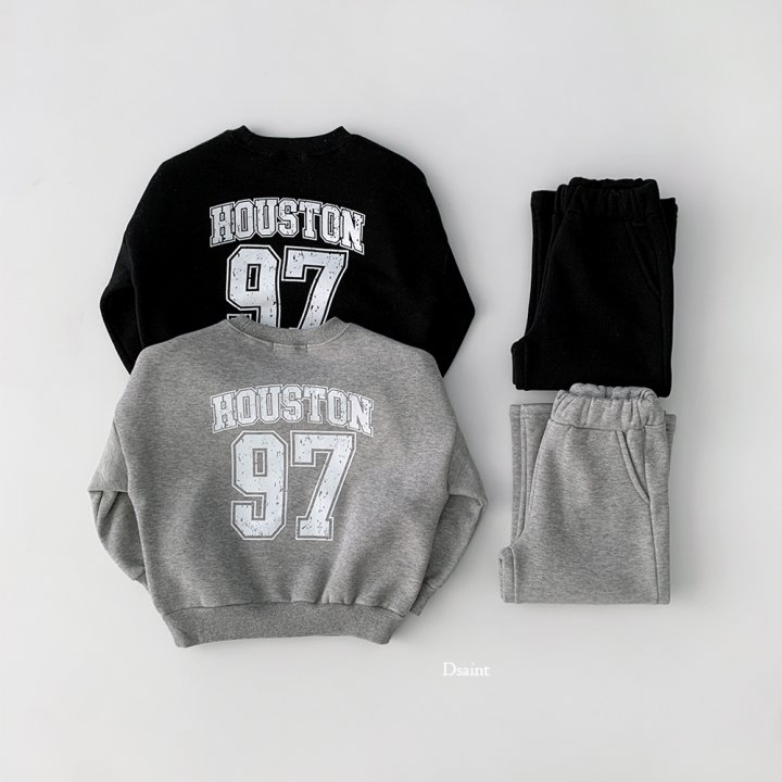 Dsaint - Korean Children Fashion - #minifashionista - Houston Wide Fleece Set - 3