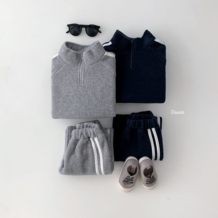 Dsaint - Korean Children Fashion - #minifashionista - Double Line Turtleneck Reversible Set - 7