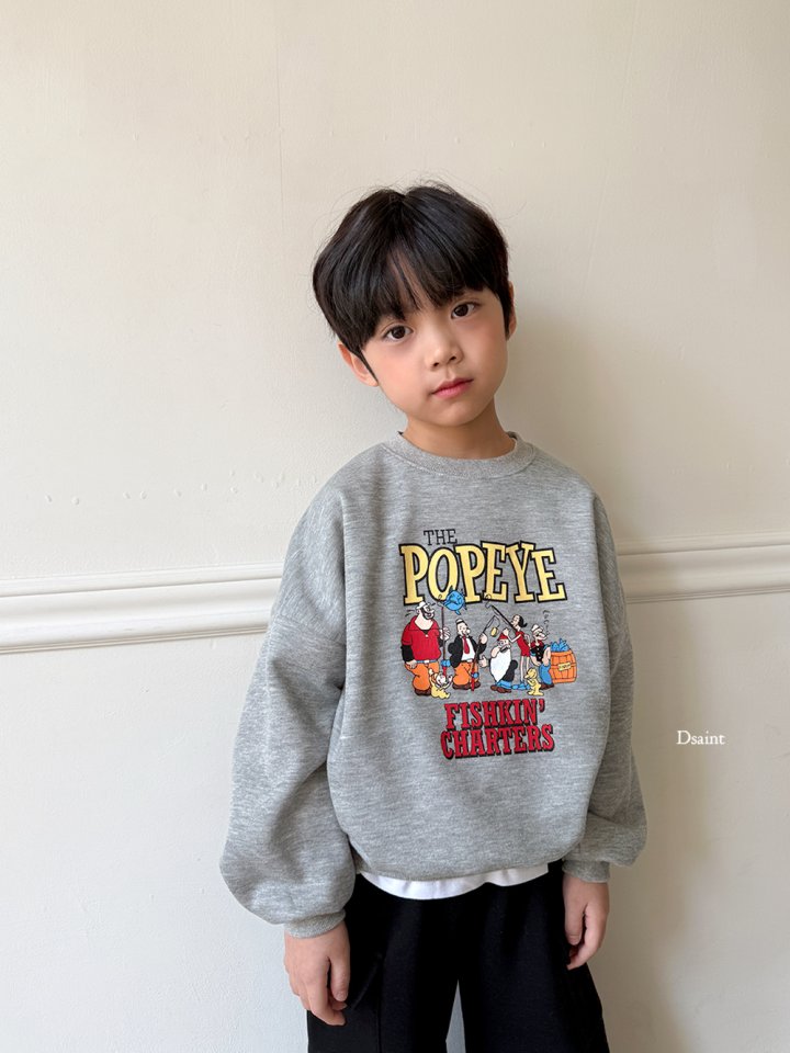 Dsaint - Korean Children Fashion - #prettylittlegirls - Fishkin Popeye Fleece Sweatshirt - 11