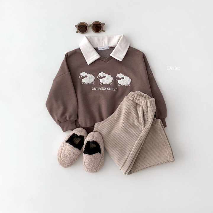 Dsaint - Korean Children Fashion - #prettylittlegirls - Collar Sheep Boucle Fleece Sweatshirt - 7