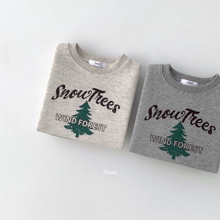 Dsaint - Korean Children Fashion - #prettylittlegirls - Snow Tree Fleece Sweatshirt - 5