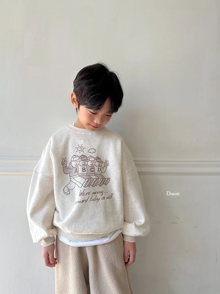 Dsaint - Korean Children Fashion - #prettylittlegirls - ABC Friends Fleece Sweatshirt - 10
