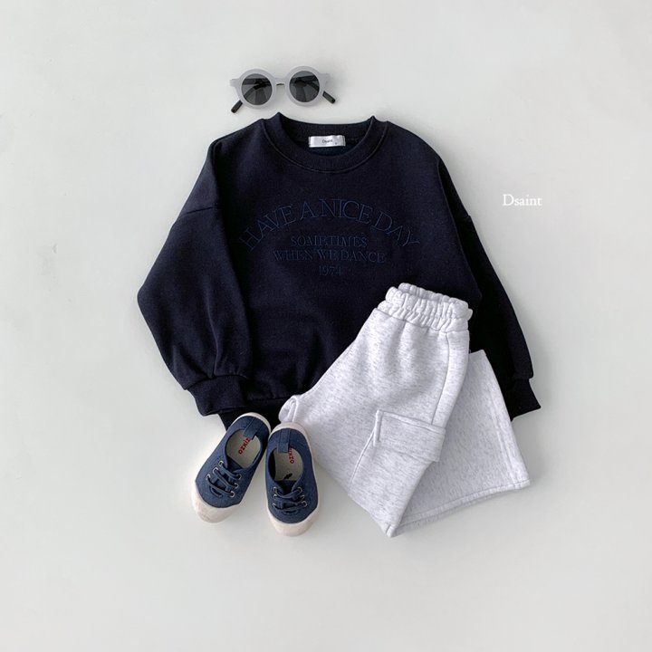 Dsaint - Korean Children Fashion - #prettylittlegirls - Have Nice Day Fleece Sweatshirt - 8