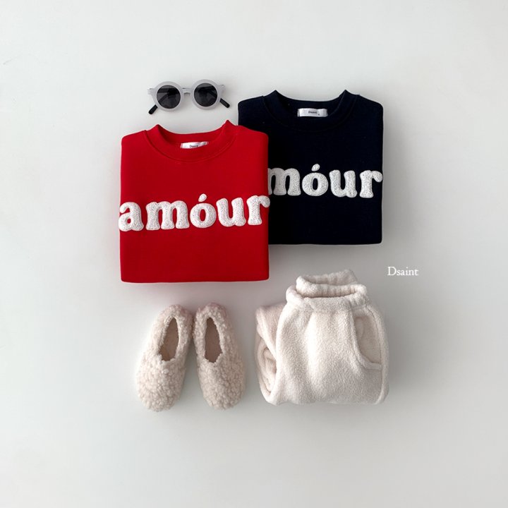 Dsaint - Korean Children Fashion - #prettylittlegirls - Amour Boucle Fleece Sweatshirt - 6