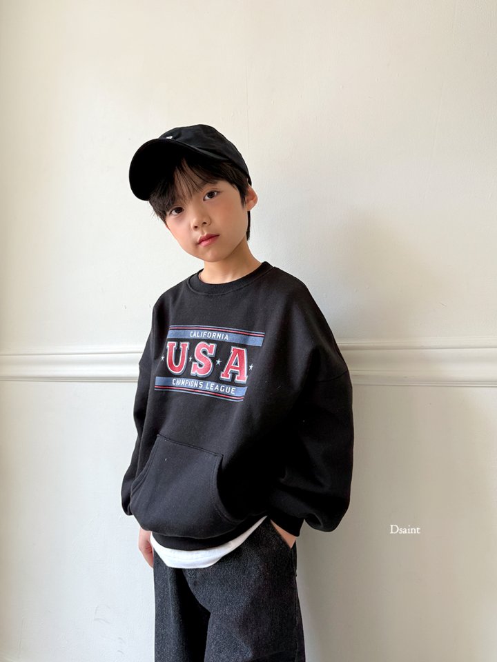 Dsaint - Korean Children Fashion - #stylishchildhood - USA Kangaroo Fleece Sweatshirt - 12