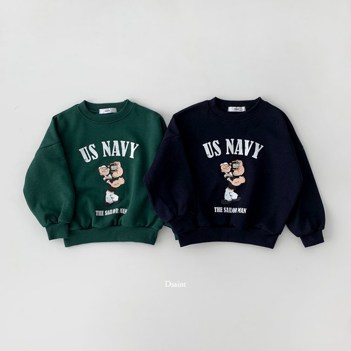 Dsaint - Korean Children Fashion - #stylishchildhood - US Popeye Fleece Sweatshirt - 2