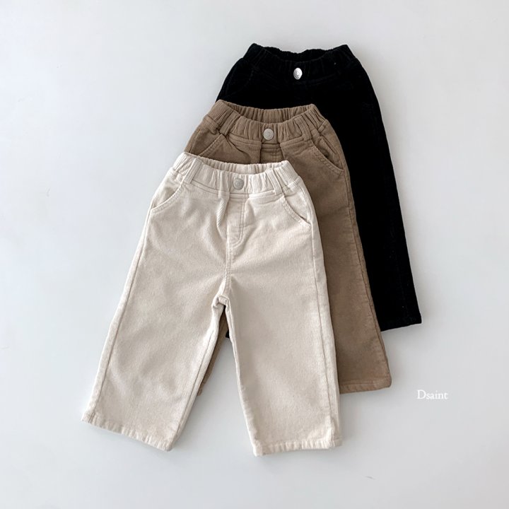 Dsaint - Korean Children Fashion - #toddlerclothing - Bang Bang Ribbed Span Wide Pants - 4