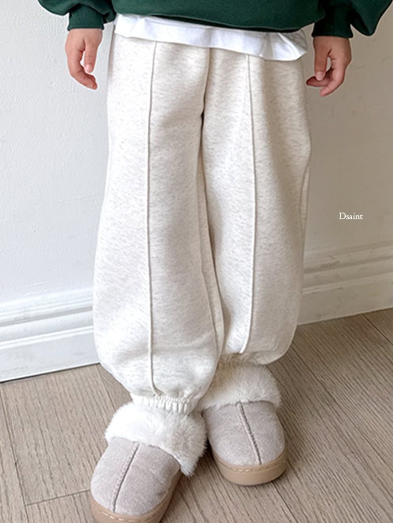 Dsaint - Korean Children Fashion - #todddlerfashion - Everyday Pintuck Fleece Pants - 9