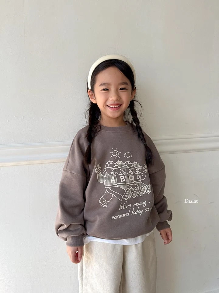 Dsaint - Korean Children Fashion - #toddlerclothing - ABC Friends Fleece Sweatshirt - 12
