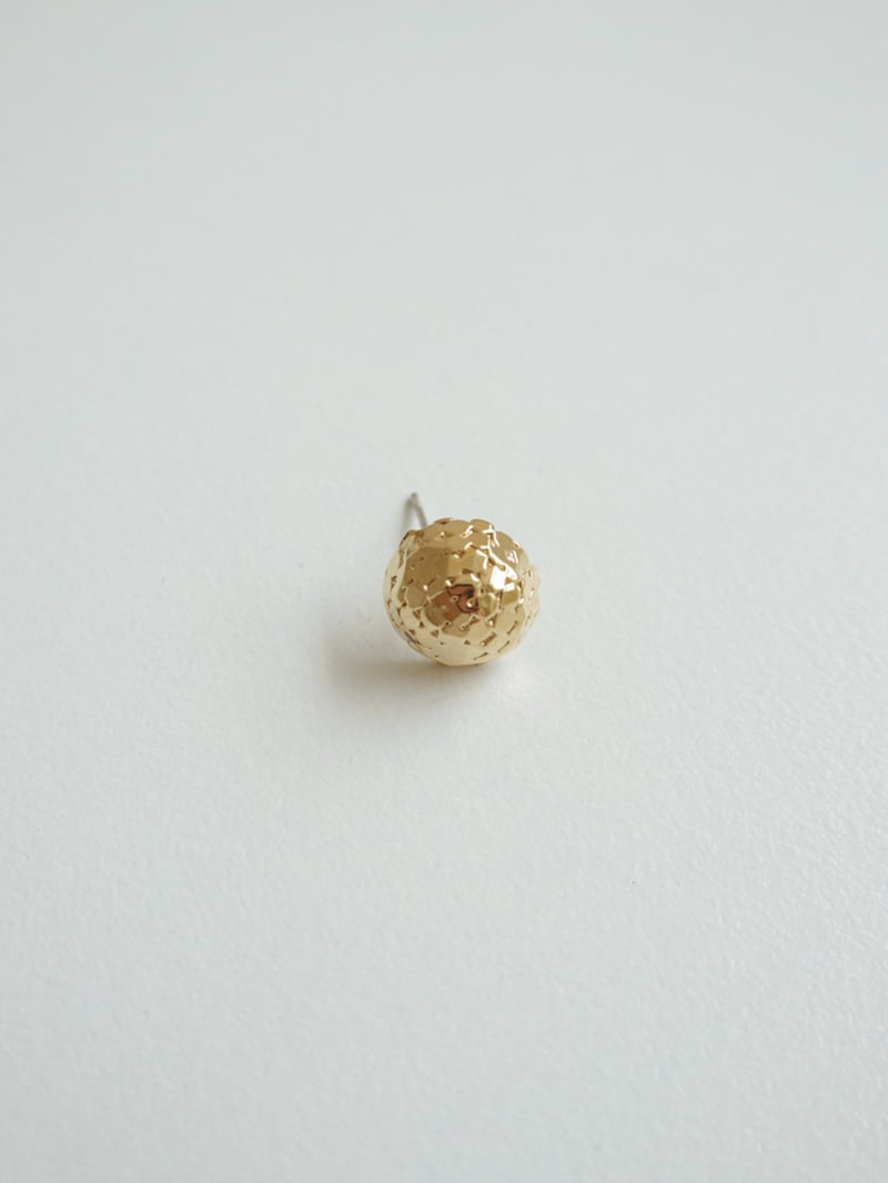 Eeiitt - Korean Women Fashion - #momslook - Fine Mirrorball Round Earrings - 5