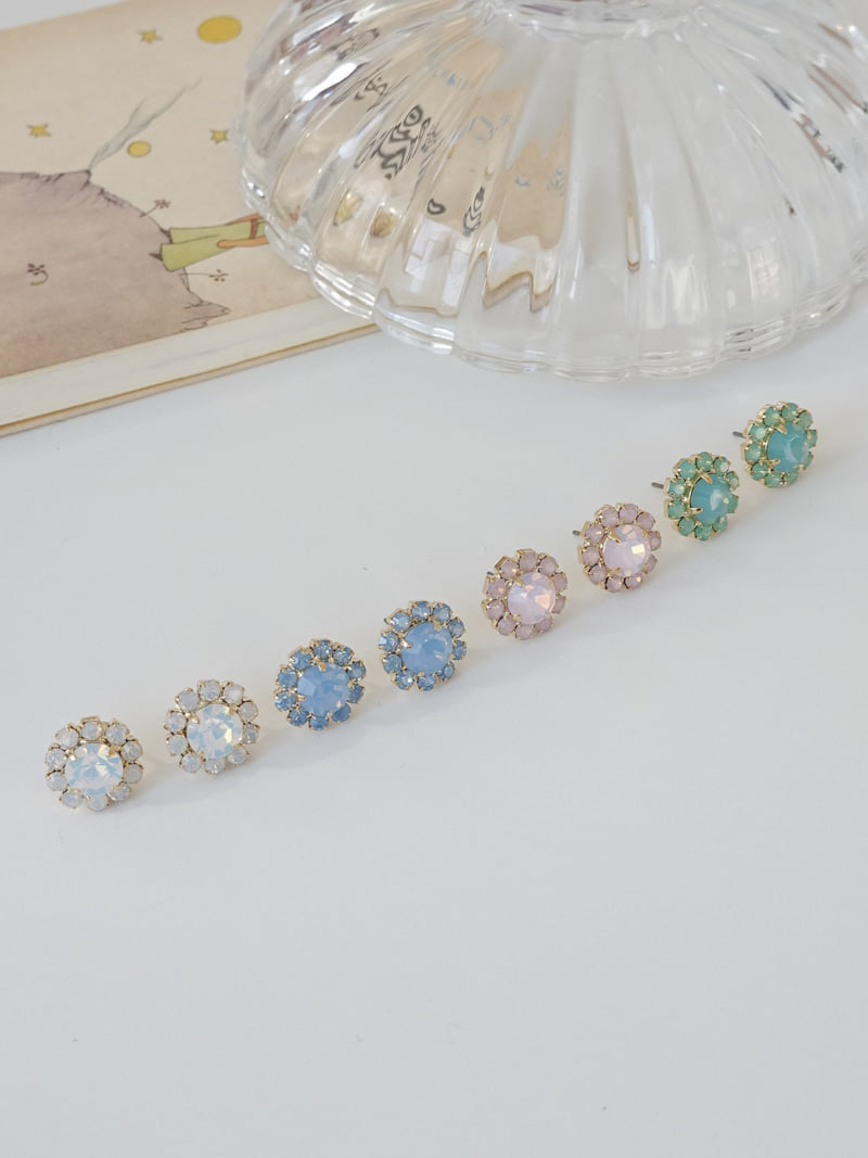 Eeiitt - Korean Women Fashion - #momslook - Swarovski Sunflower Earrings