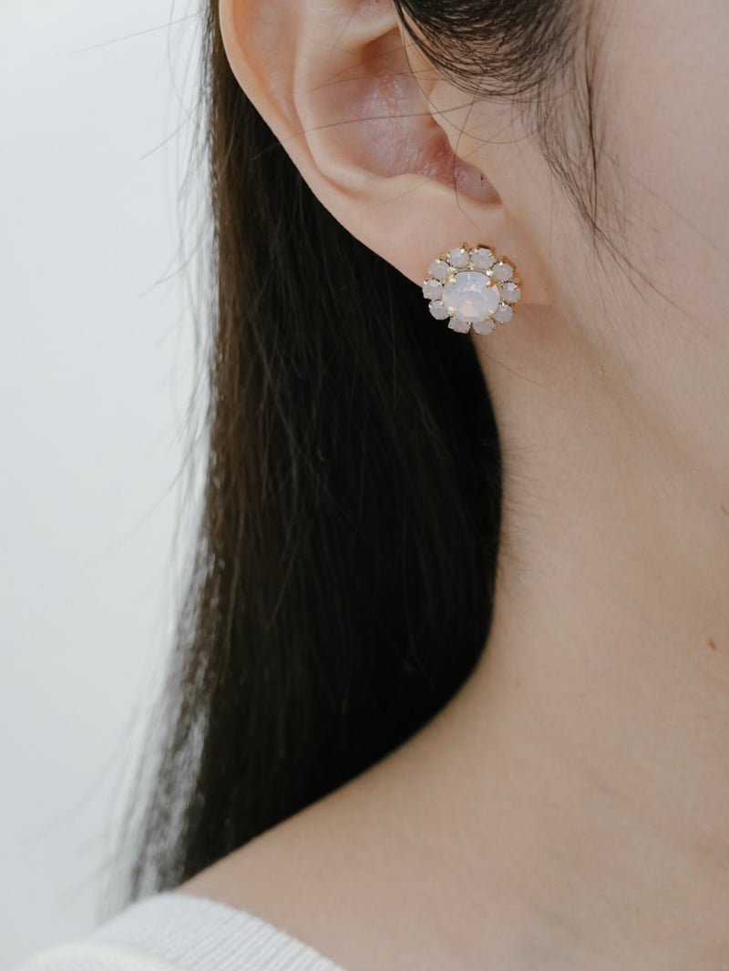 Eeiitt - Korean Women Fashion - #momslook - Swarovski Sunflower Earrings - 11