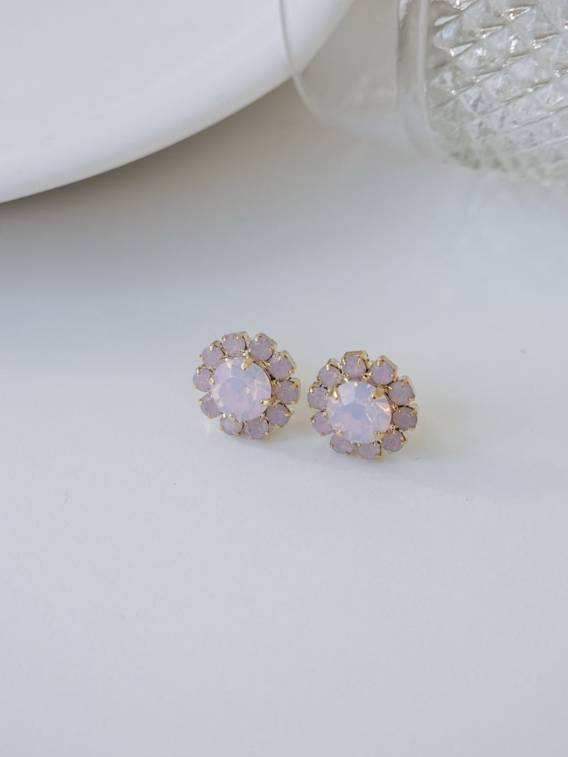 Eeiitt - Korean Women Fashion - #momslook - Swarovski Sunflower Earrings - 5