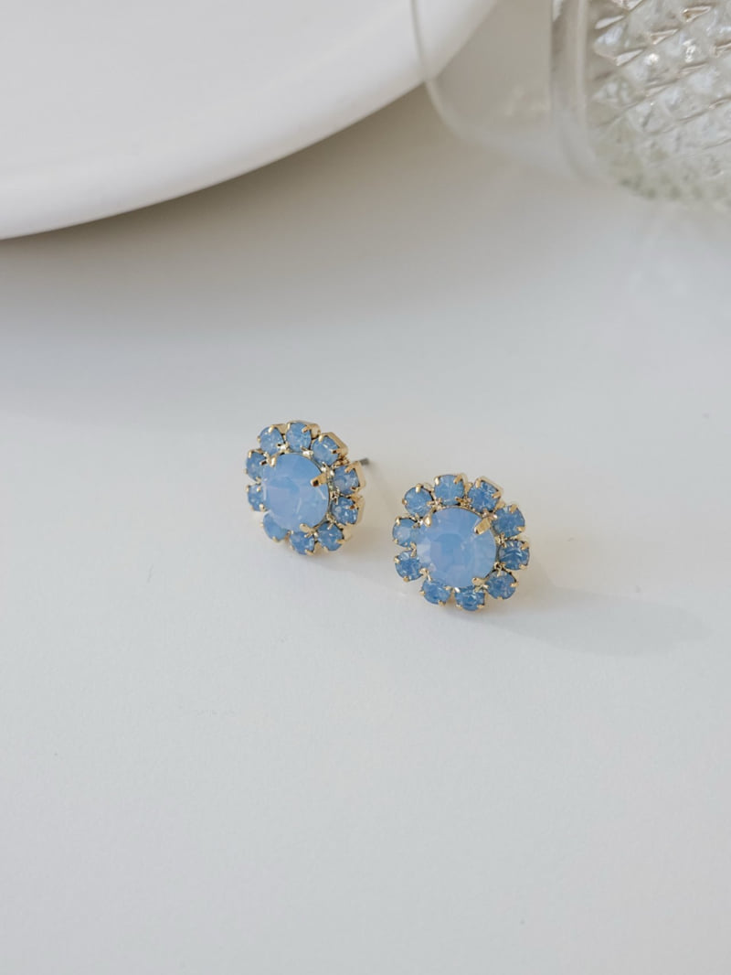 Eeiitt - Korean Women Fashion - #momslook - Swarovski Sunflower Earrings - 7