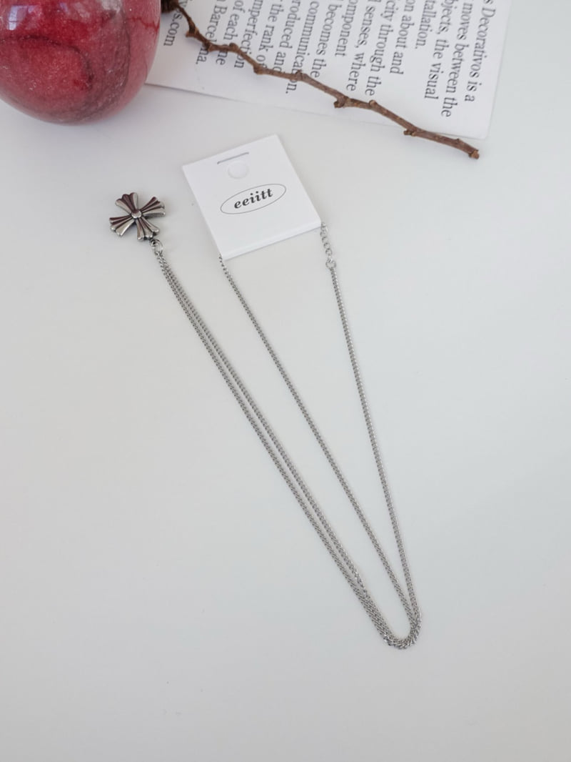Eeiitt - Korean Women Fashion - #momslook - Steel Kairun Necklace - 10