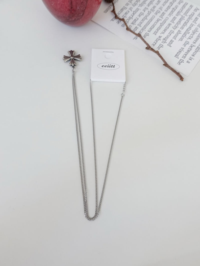 Eeiitt - Korean Women Fashion - #momslook - Steel Kairun Necklace - 12