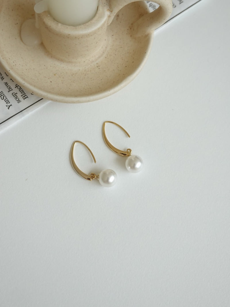 Eeiitt - Korean Women Fashion - #momslook - Chill Pearl Earrings - 3