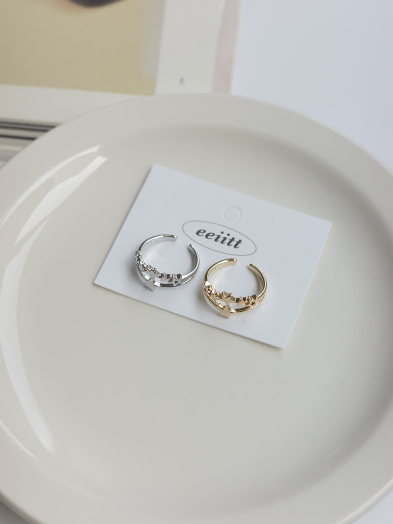 Eeiitt - Korean Women Fashion - #momslook - Star Isborn Star Ring - 12