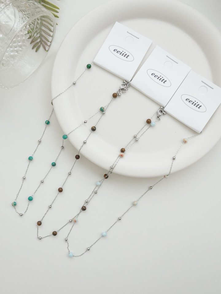 Eeiitt - Korean Women Fashion - #momslook - Claran Crystal Ball Necklace - 10