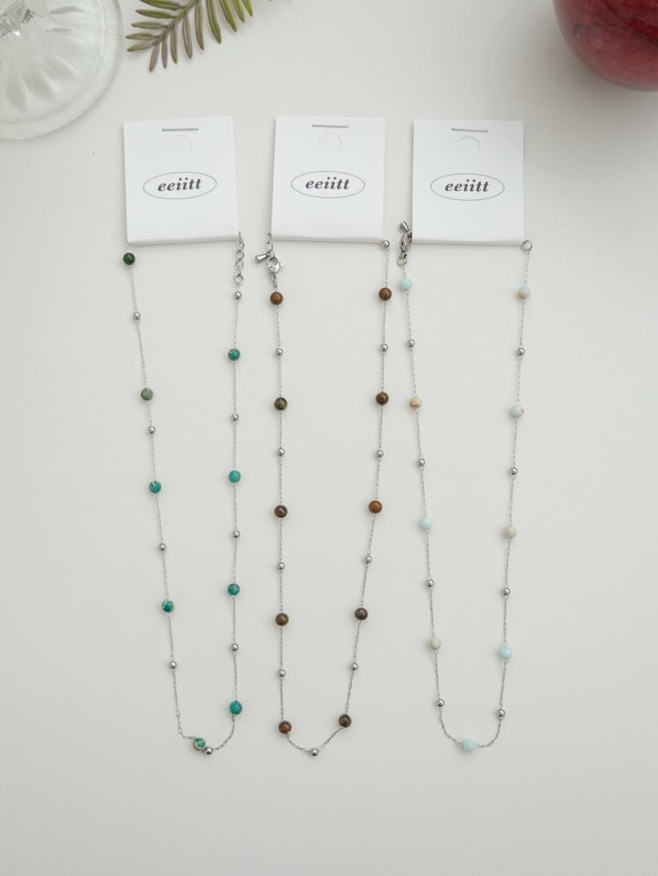 Eeiitt - Korean Women Fashion - #momslook - Claran Crystal Ball Necklace - 12
