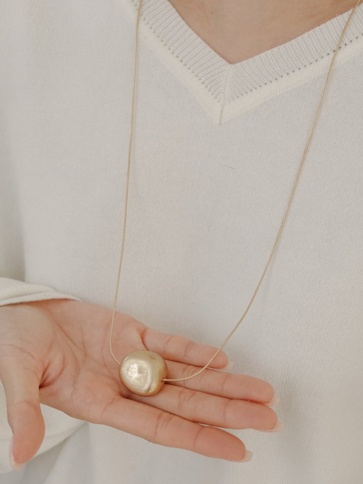 Eeiitt - Korean Women Fashion - #momslook - Stones Medium Long Necklace - 10