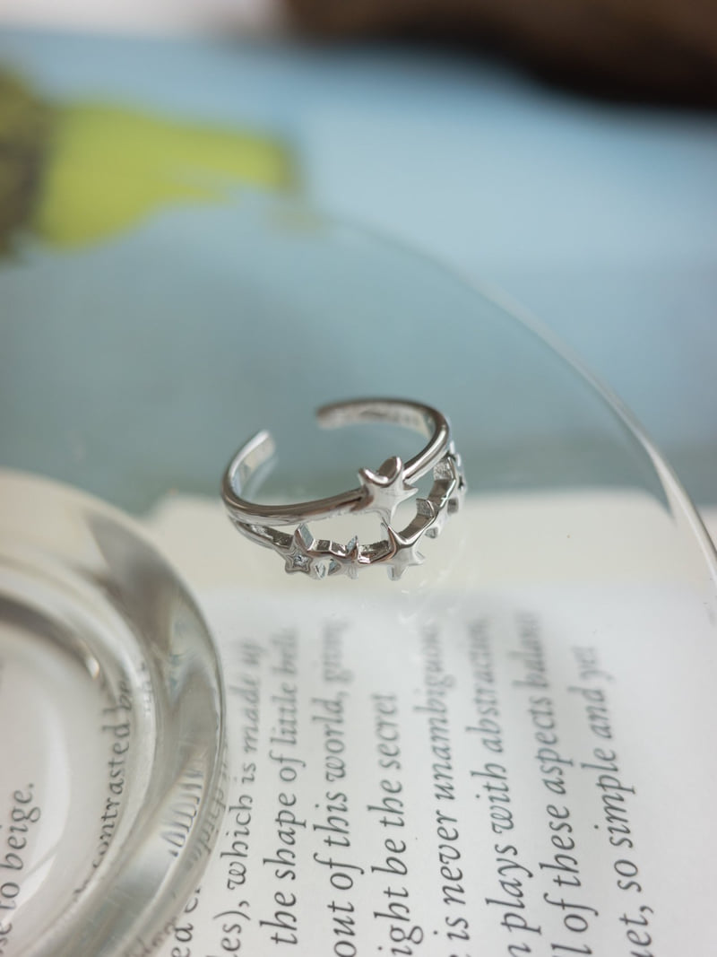 Eeiitt - Korean Women Fashion - #vintagekidsstyle - Star Isborn Star Ring - 4