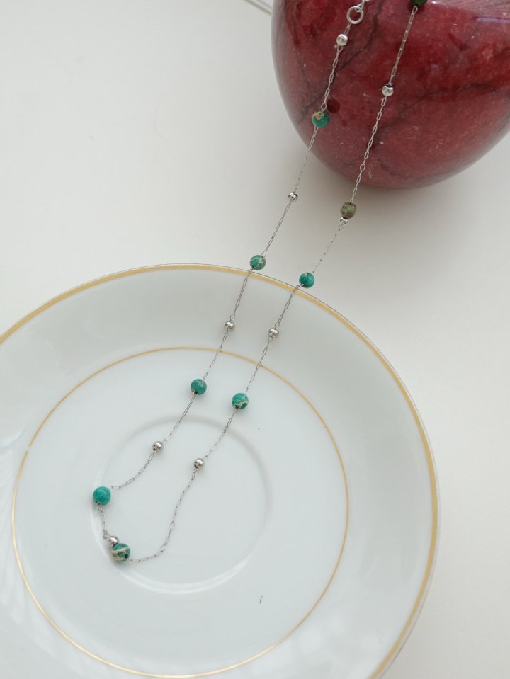 Eeiitt - Korean Women Fashion - #vintagekidsstyle - Claran Crystal Ball Necklace - 4