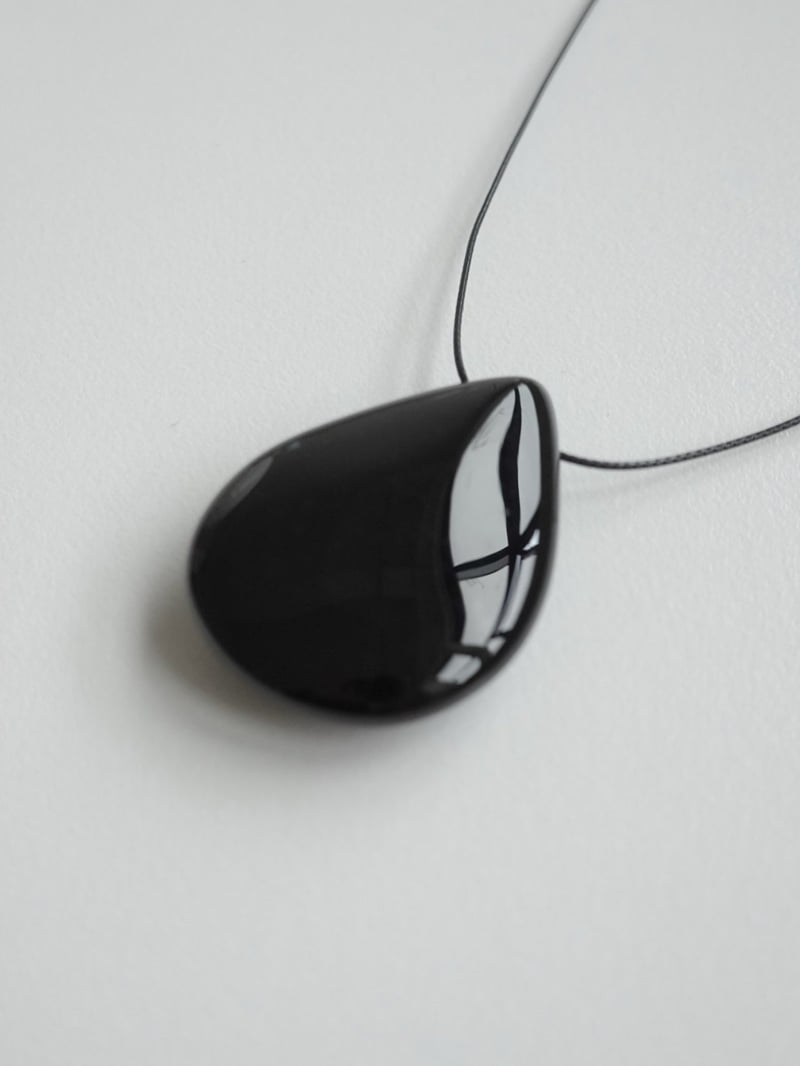 Eeiitt - Korean Women Fashion - #restrostyle - Levan Heritage Onyx Necklace - 6