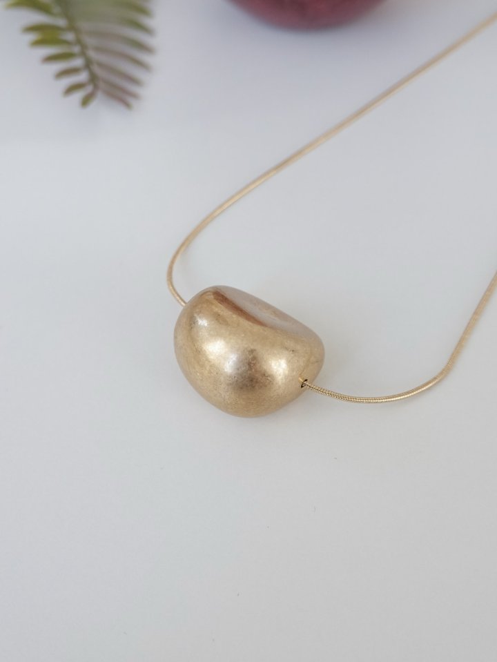 Eeiitt - Korean Women Fashion - #restrostyle - Stones Medium Long Necklace - 3