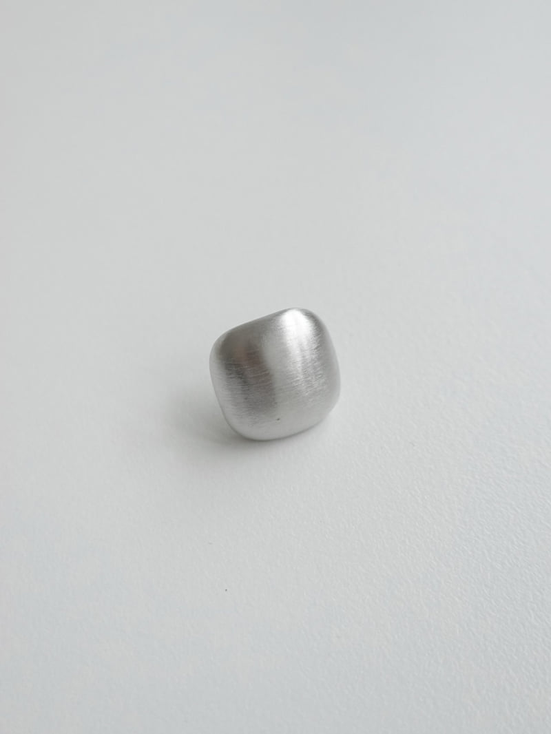 Eeiitt - Korean Women Fashion - #romanticstyle - Bron Matte Square Earrings - 5
