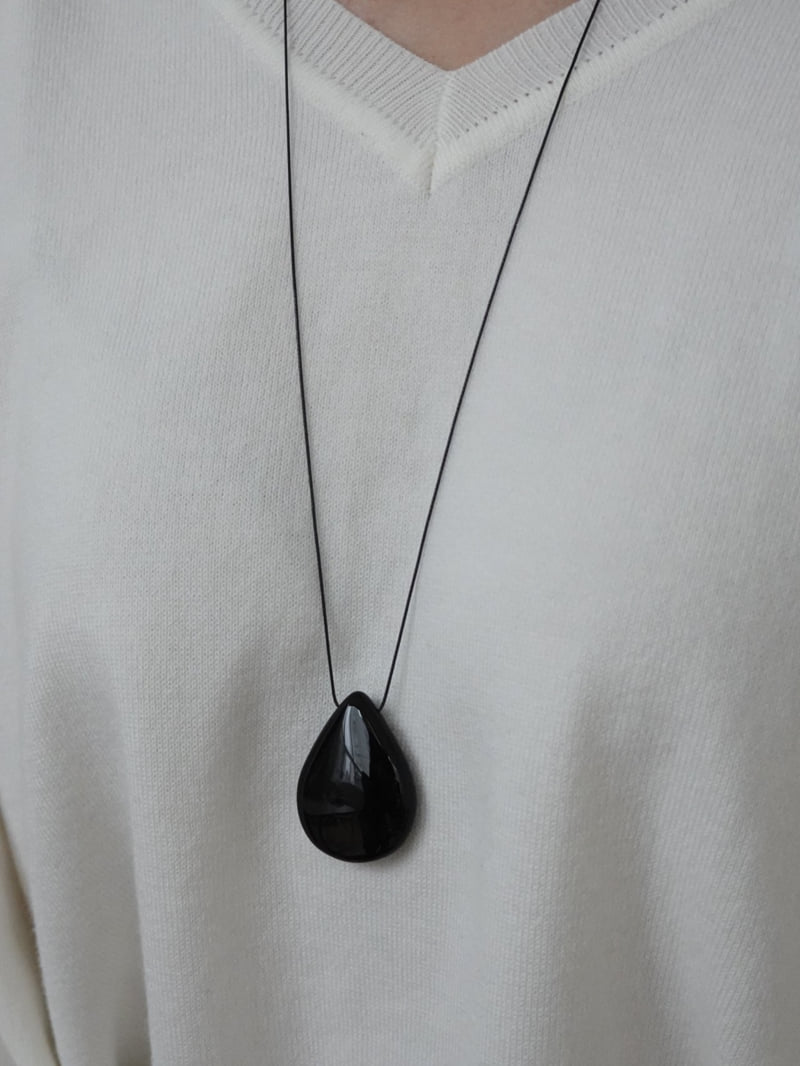 Eeiitt - Korean Women Fashion - #shopsmall - Levan Heritage Onyx Necklace - 8