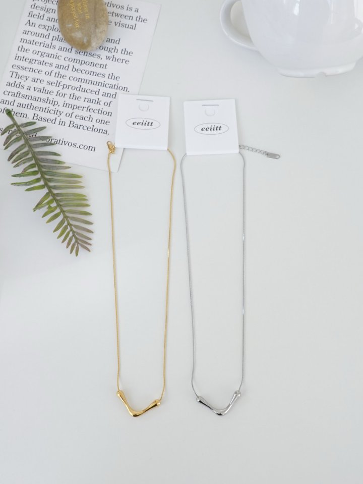 Eeiitt - Korean Women Fashion - #shopsmall - Taki V-Line Necklace - 12