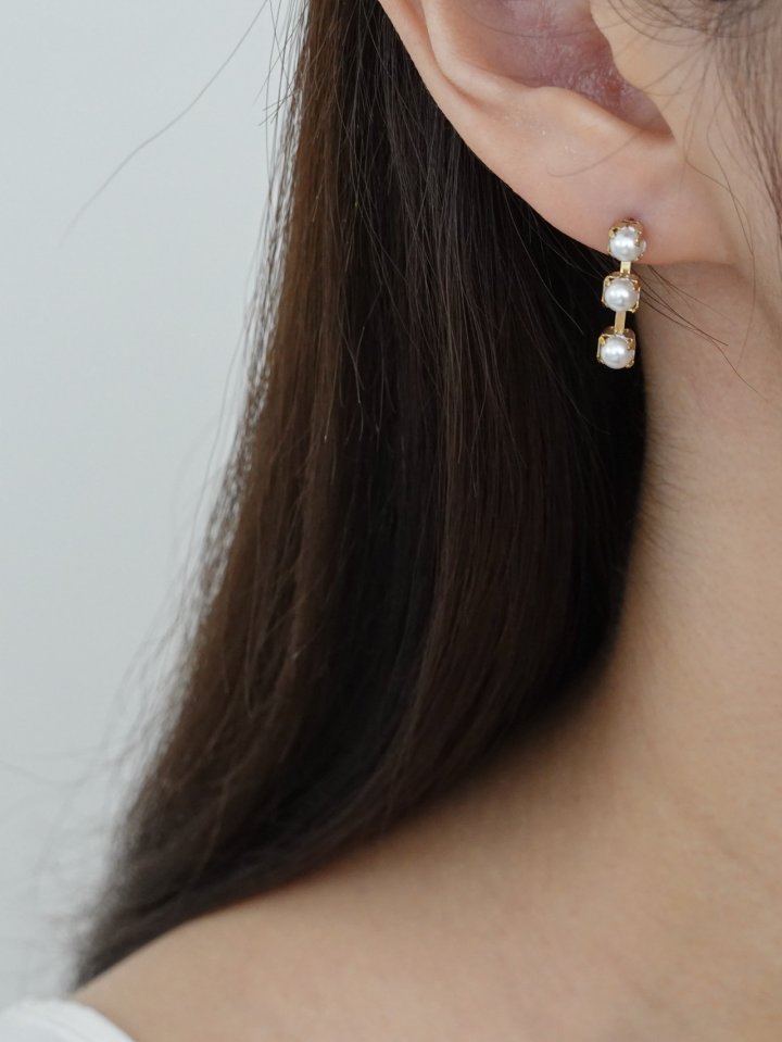 Eeiitt - Korean Women Fashion - #shopsmall - Dite Pearl Earrings - 9