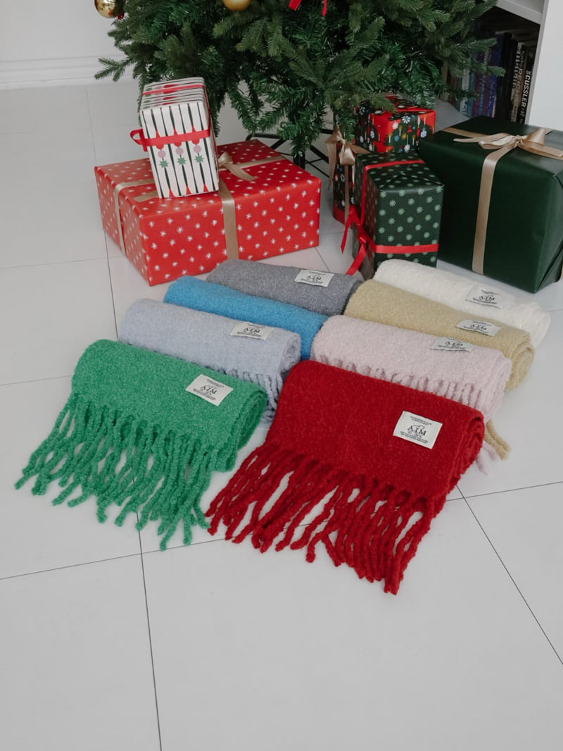 Eeiitt - Korean Women Fashion - #thatsdarling - Wool Boucle Muffler Fringe Scarf