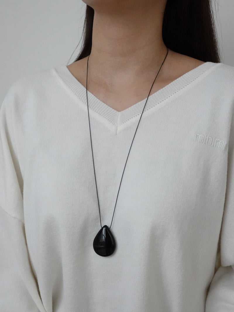 Eeiitt - Korean Women Fashion - #thatsdarling - Levan Heritage Onyx Necklace - 9