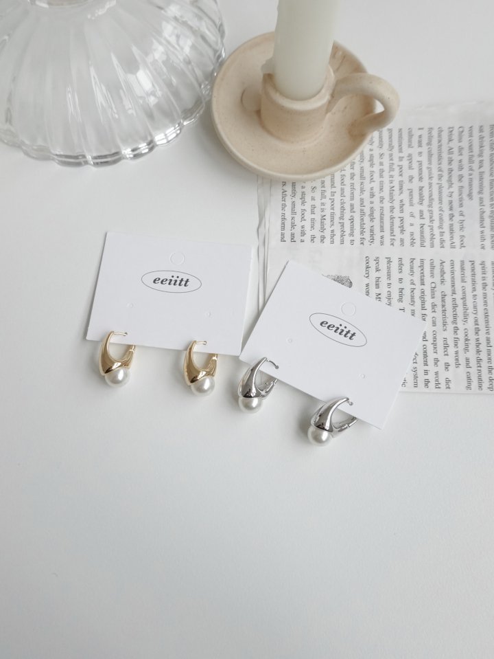Eeiitt - Korean Women Fashion - #thatsdarling - Taurine Pearl Ring Earrings - 12